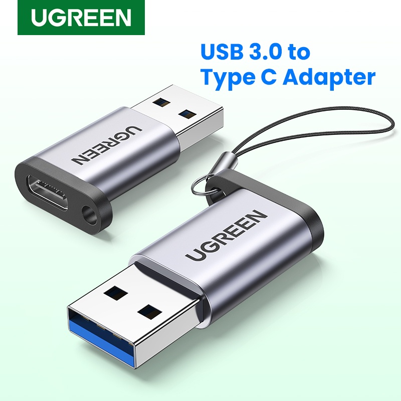 ugreen 50533 bộ chuyển đổi USB 3.0-A sang USB-C M/Fmàu xám